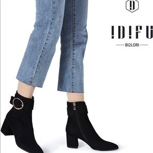 Women's high heel ankle booties